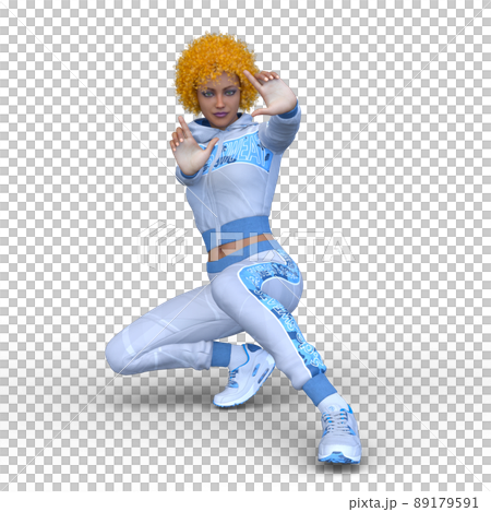 ダンスをする女性 89179591