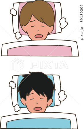 熱がある女性と男性 大人 布団 熱がある女性と男性 大人 布団 89180006