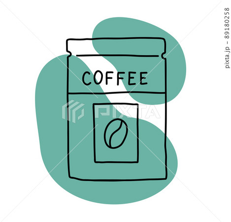 Coffee accessories icon lineart, calm simple color vector Coffee accessories icon lineart, calm simple color vector 89180258