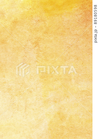 Yellow abstract aquarel watercolor background, empty paper surface 89180598