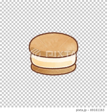 水彩画風のクッキーアイスのイラスト 89181163