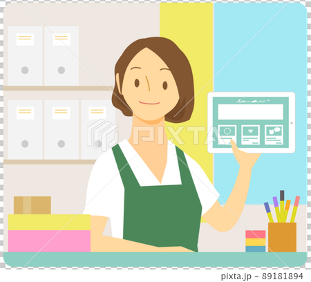 ネットショップを運営する女性 89181894