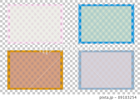 Plaid background set with the image of the four seasons Plaid background set with the image of the four seasons 89183254