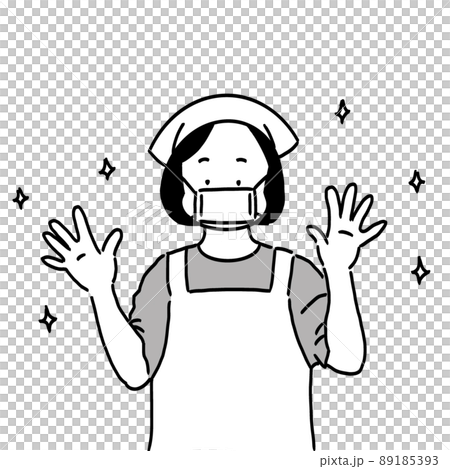 料理の前に手を洗った女の子 料理の前に手を洗った女の子 89185393