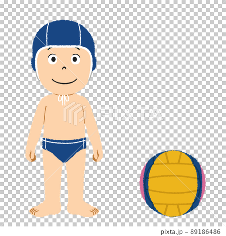 水球男子のイラストのイラスト素材 [8918648…