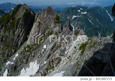 日本百名山 剱岳の登山風景 日本百名山 剱岳の登山風景 89186555