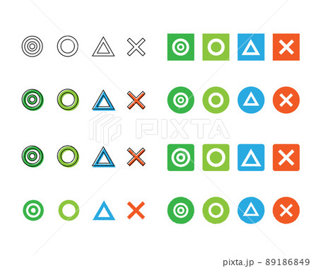 シンプルな記号 ◎○△✗ 89186849