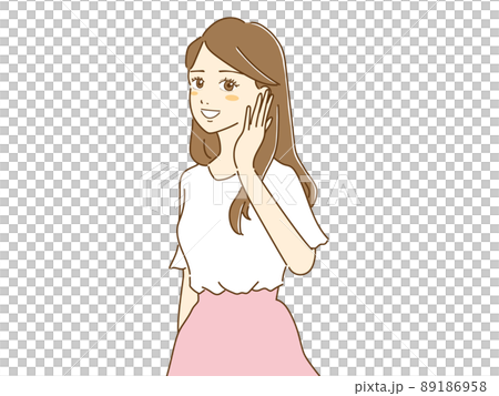 一個女人帶著微笑 89186958