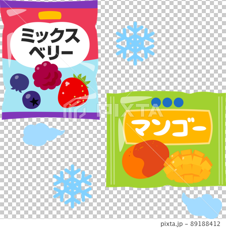 市販の冷凍ミックスベリーと冷凍マンゴー 89188412