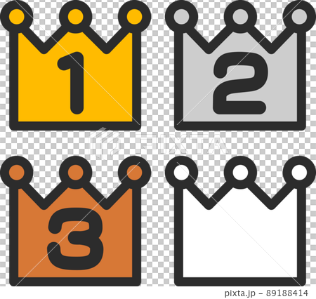 簡單的皇冠排名圖標 89188414