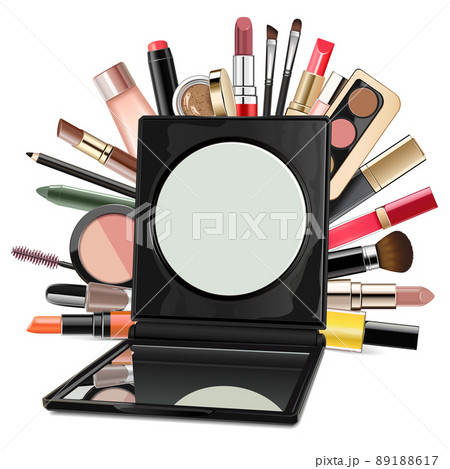 Vector Mirror with Cosmetics 89188617