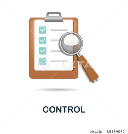 Control icon. 3d illustration from startup collection. Creative Control 3d icon for web design, templates, infographics and more 89189072