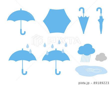 傘　シルエットいろいろ 89189223