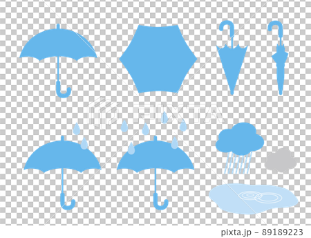 傘　シルエットいろいろ 89189223