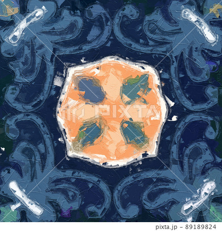 Abstract beautiful mandala tile illustration Abstract beautiful mandala tile illustration 89189824