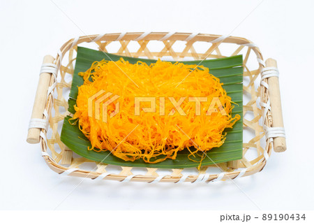 Thai dessert Foi Thong, Golden egg yolk threads 89190434