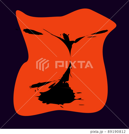 Halloween concept. Blurred black silhouette of ghost 89190812