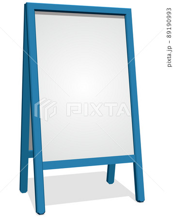 立体的なイーゼルの看板 ベクターイラストレーション 立体的なイーゼルの看板 ベクターイラストレーション 89190993