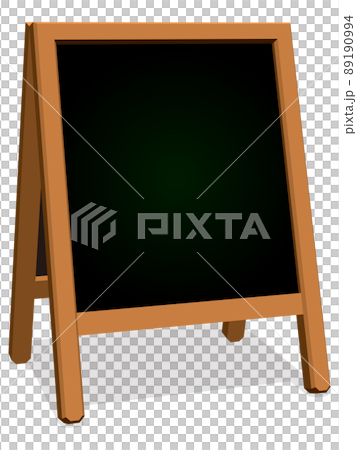 立体的なイーゼルの看板 ベクターイラストレーション 立体的なイーゼルの看板 ベクターイラストレーション 89190994