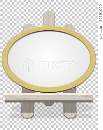 Three-dimensional easel signboard vector illustration 89191000