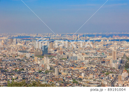 旗振山から見た神戸市須磨区 89191004