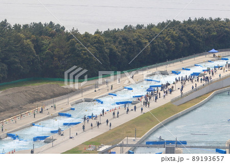 海の森水上競技場　カヌー競技場　カヌー大会　漕艇場 89193657