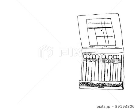 ブックマッチのペン画イラスト 89193806