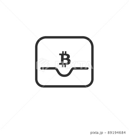Modern crypto wallet line vector icon. Finance symbol. Ticket credit card wallet. Bank icon. Economy marketing icon. Shopping icon. Stock vector illustration isolated on white background. Modern crypto wallet line vector icon. Finance symbol. Ticket credit card wallet. Bank icon. Economy marketing icon. Shopping icon. Stock vector illustration isolated on white background. 89194684