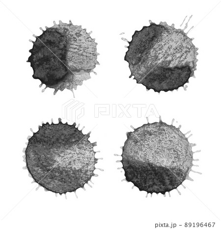 Watercolor blots background. Grunge black splash background. 89196467