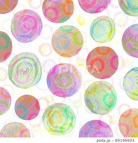 Abstract retro pastel pattern. Round shapes texture Abstract retro pastel pattern. Round shapes texture 89196603