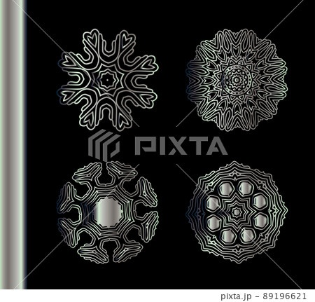 Set of ethnic fractal mandala 89196621