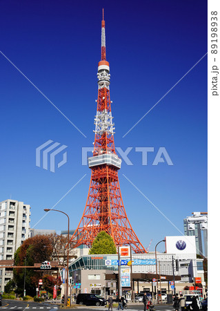 東京　赤羽橋交差点付近の風景 89198938