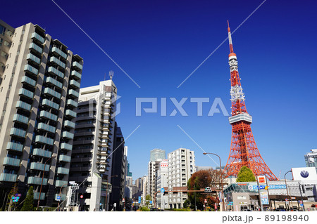 東京 赤羽橋交差点付近の風景 東京 赤羽橋交差点付近の風景 89198940