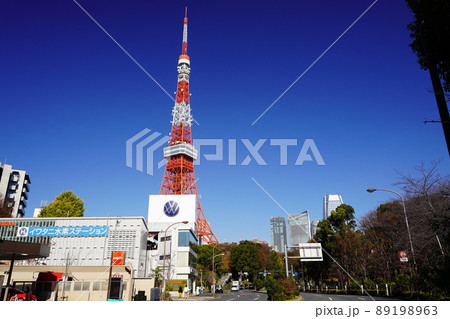 東京 赤羽橋交差点付近の風景 東京 赤羽橋交差点付近の風景 89198963