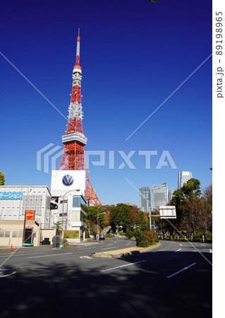 東京 赤羽橋交差点付近の風景 東京 赤羽橋交差点付近の風景 89198965