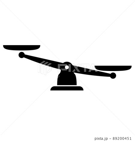 Scales icon. Libra, isolated on white background. 89200451