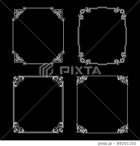 Set of decorative frames Elegant element Set of decorative frames Elegant element 89201102