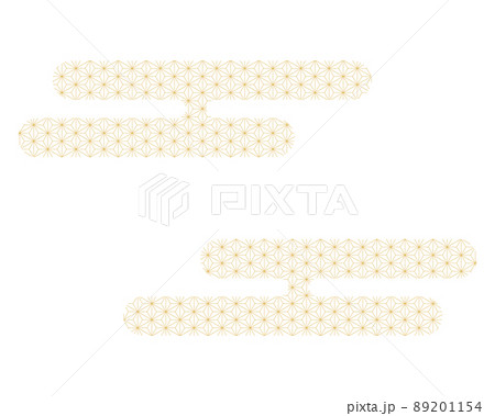年賀状イラスト素材　霞模様　ヱ霞 89201154