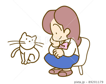 休憩する学生または会社員女子 89201179