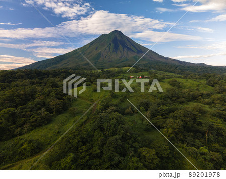 Arenal Volcano Drone Aerial in La Fortuna, Costa Rica Arenal Volcano Drone Aerial in La Fortuna, Costa Rica 89201978