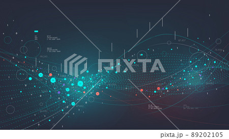 Innovative unstructured big data processing and analysis, database organization visualization, digital information analytics and statistics, tech vector background Innovative unstructured big data processing and analysis, database organization visualization, digital information analytics and statistics, tech vector background 89202105