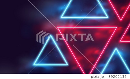 Glowing warning sign, exclamation mark in triangle, Danger warning attention icon, futuristic technology with yellow neon glow in the smoke, vector business background Glowing warning sign, exclamation mark in triangle, Danger warning attention icon, futuristic technology with yellow neon glow in the smoke, vector business background 89202135