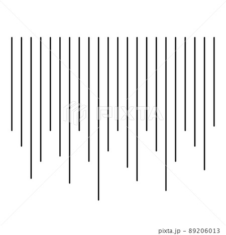 落ち込み線 気持ちの落ち込みを表す線 ちーん ガーンな線 のイラスト素材 6013