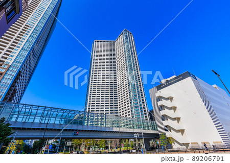 東京　中央区勝どきの都市風景　勝どき ザ・タワー 89206791