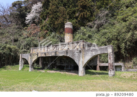 佐渡金山の北沢浮遊選鉱場　産業遺産　佐渡島　新潟県 89209480