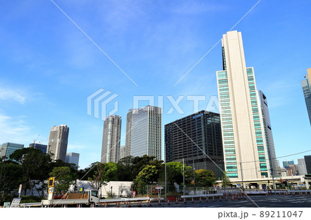 東京都市風景 汐留高層ビル群 東京都市風景 汐留高層ビル群 89211047