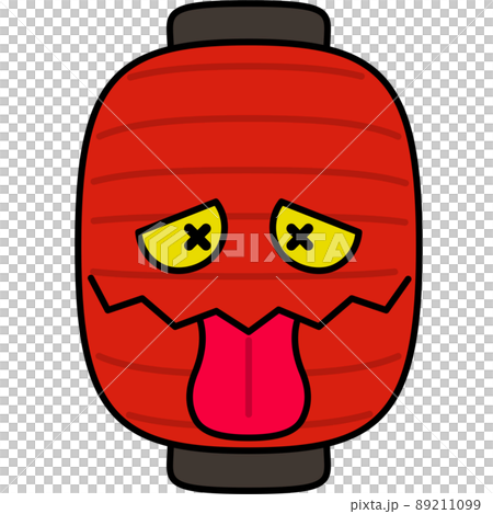 Illustration of a ghost of a fainting lantern (with outline) Illustration of a ghost of a fainting lantern (with outline) 89211099