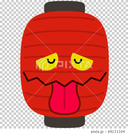 Illustration of a ghost of a lantern that closes your eyes Illustration of a ghost of a lantern that closes your eyes 89211104