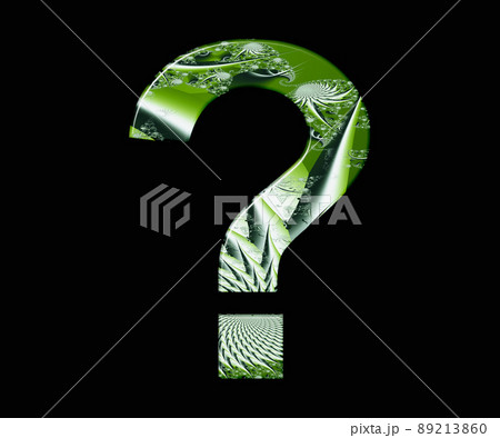 3D render of colorful fractal symbol 3D render of colorful fractal symbol 89213860