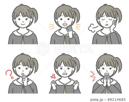 女の子の色々な表情 89214685